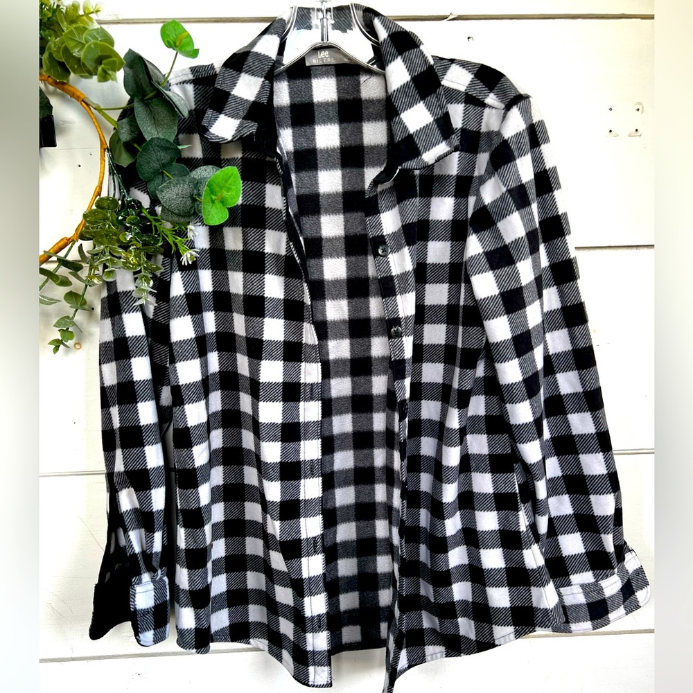 Plaid fleece flannel